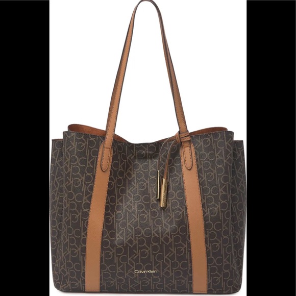 Calvin Klein Bags Calvin Klein Womens Pindot Logo Tote Poshmark